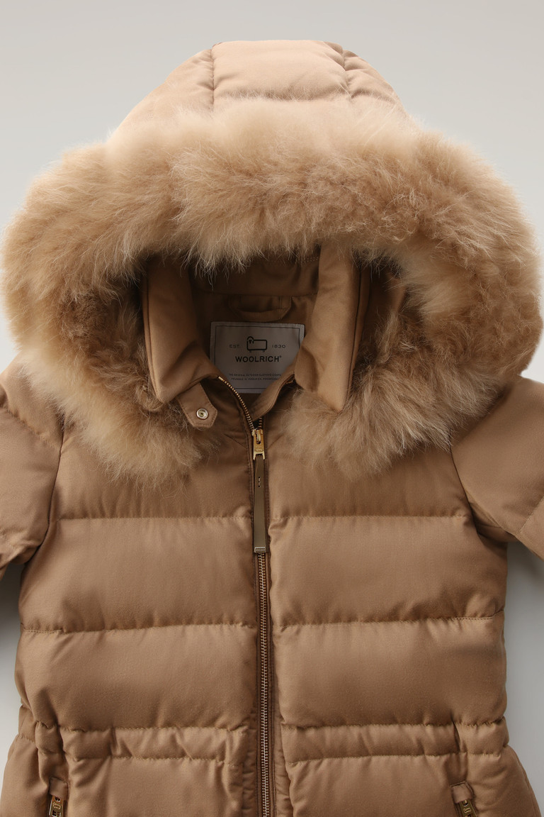 Brown Woolrich Luxury Long Crafted With A Loro Piana Fabric In Wool And Silk Blend Women's Parka Jackets | 2178964-TU