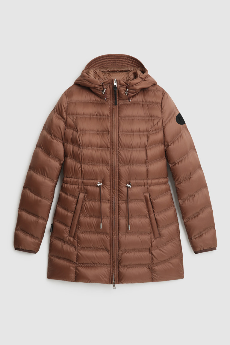 Brown Woolrich Silas Foldable In Recycled Nylon Women's Down Jackets | 3426581-PB