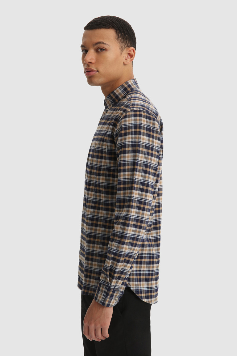 Brown Woolrich Traditional Cotton Flannel Men's Shirts | 7164059-KP