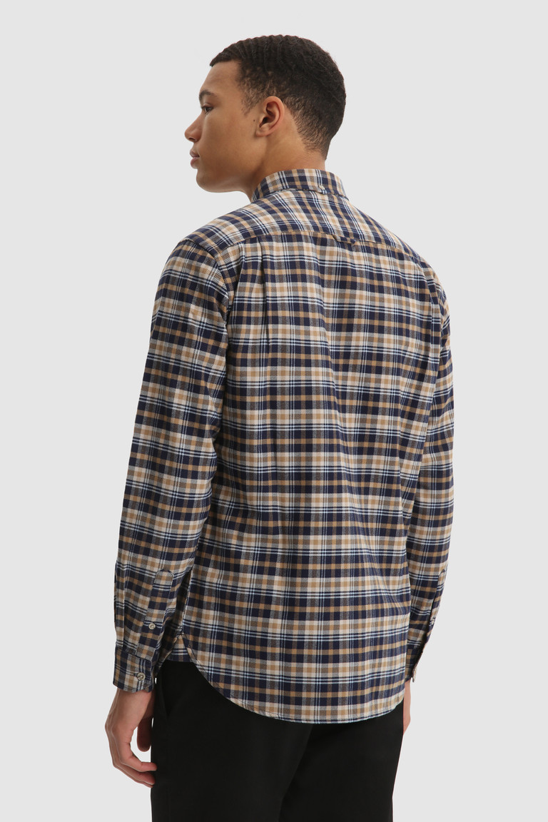 Brown Woolrich Traditional Cotton Flannel Men's Shirts | 7164059-KP