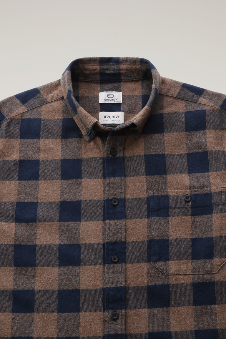 Brown Woolrich Trout Run Flannel With Buffalo Check Archive Pattern Men's Shirts | 6148529-RD