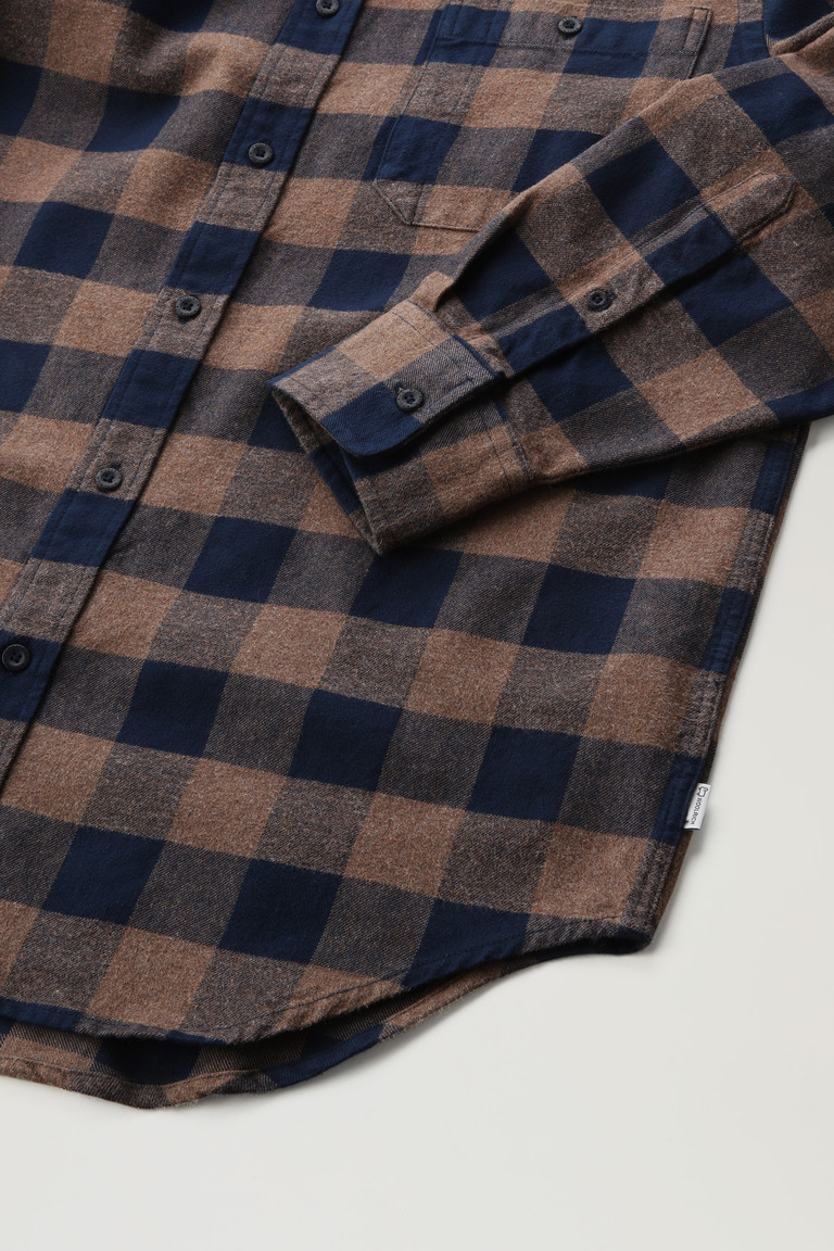 Brown Woolrich Trout Run Flannel With Buffalo Check Archive Pattern Men's Shirts | 6148529-RD