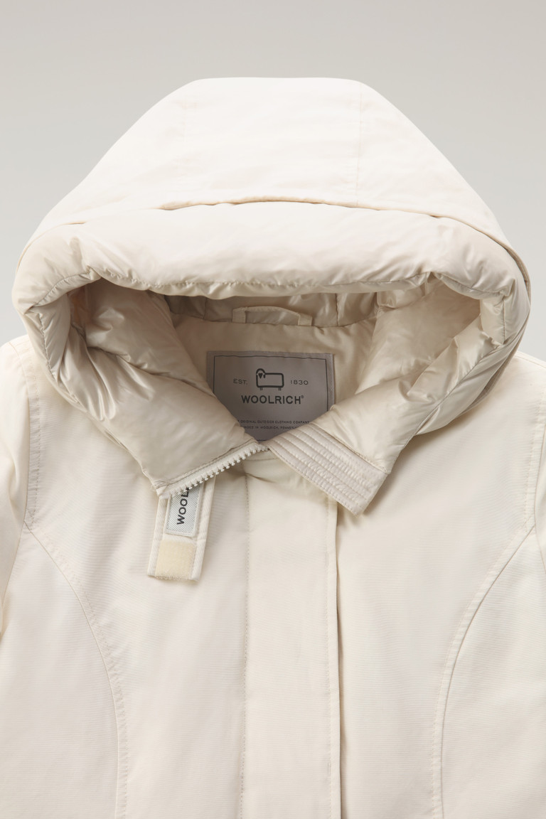 Cream Woolrich Arctic In Ramar Cloth Women's Parka Jackets | 5047218-TB