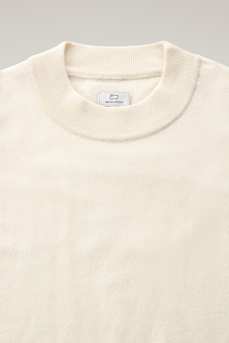 Cream Woolrich Cashmere Crewneck Luxe Women's Sweaters | 1725608-YW