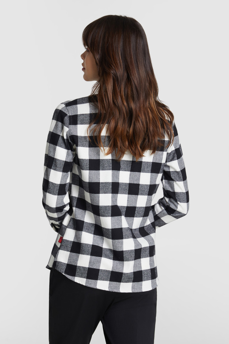 Cream Woolrich Pemberton With Buffalo Check Motif Women's Shirts | 7286943-GD