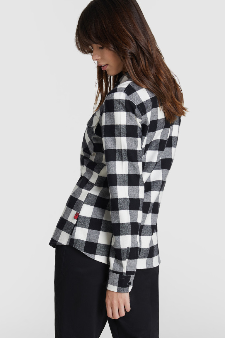 Cream Woolrich Pemberton With Buffalo Check Motif Women's Shirts | 7286943-GD