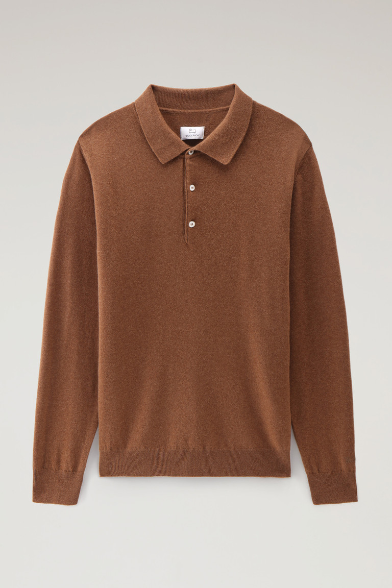 Dark Brown Woolrich Cashmere Luxe Long Men's Knitwear | 0458231-VX