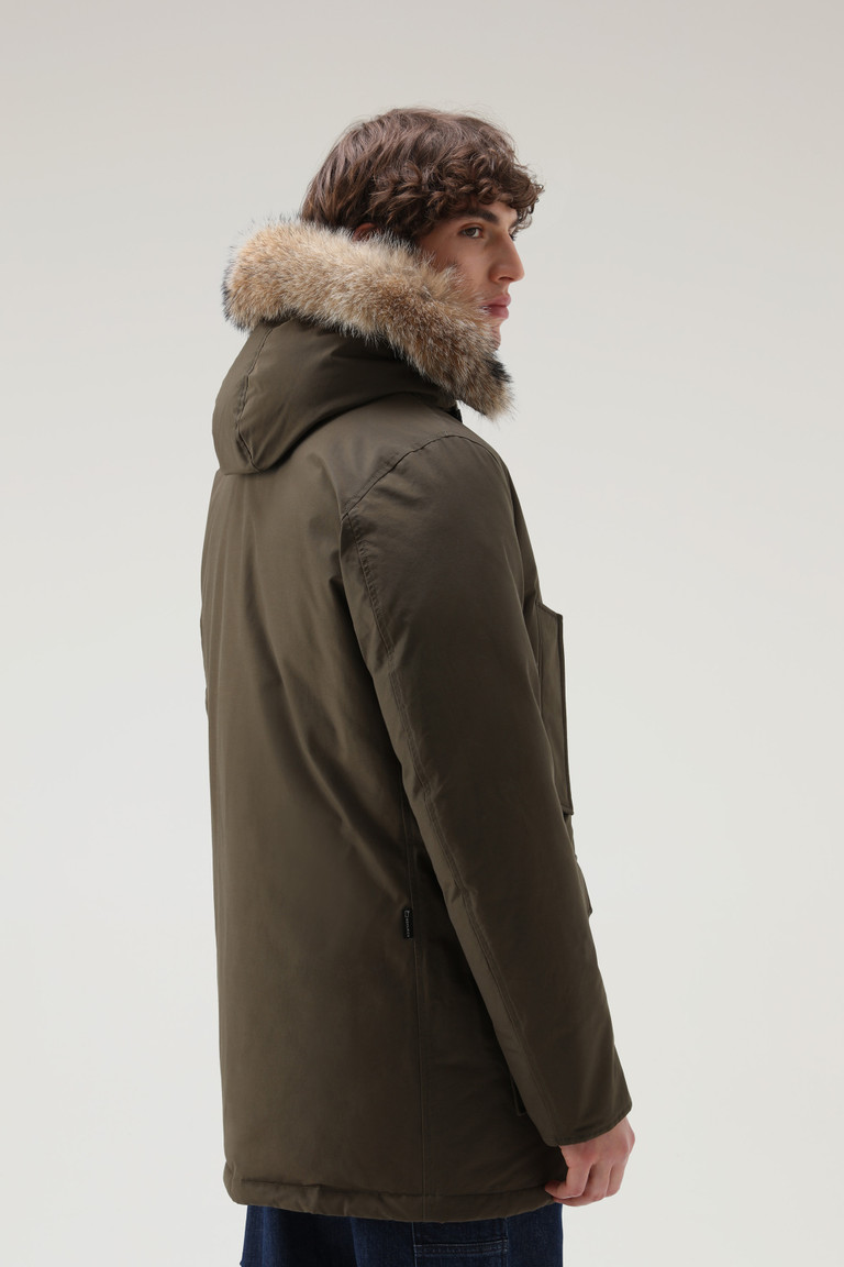 Dark Green Woolrich Arctic In Ramar With Detachable Fur Trim Men's Parka Jackets | 1405283-AI