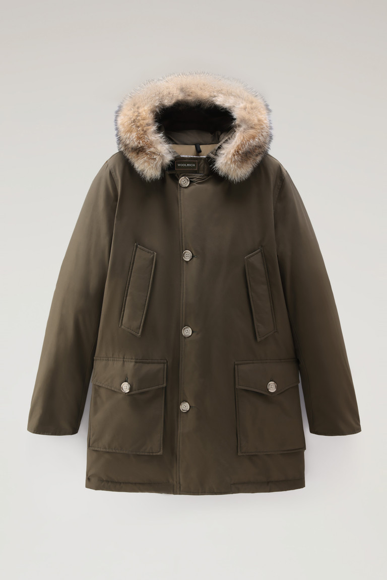 Dark Green Woolrich Arctic In Ramar With Detachable Fur Trim Men's Parka Jackets | 1405283-AI