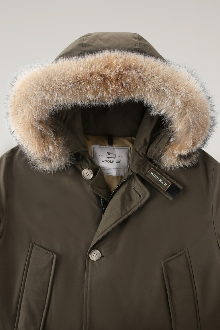 Dark Green Woolrich Arctic In Ramar With Detachable Fur Trim Men's Parka Jackets | 1405283-AI