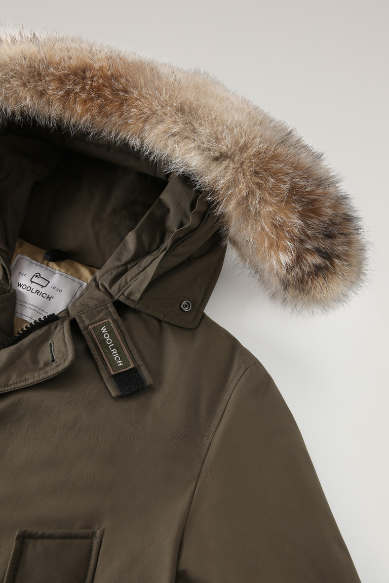 Dark Green Woolrich Arctic In Ramar With Detachable Fur Trim Men's Parka Jackets | 1405283-AI