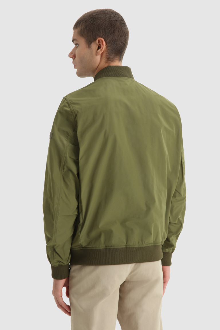 Dark Green Woolrich City Light Bomber Men's Jackets | 3769452-HG