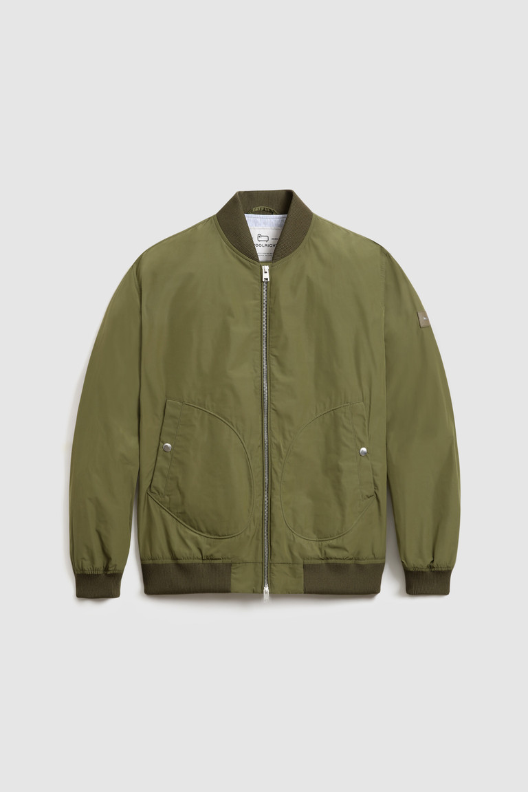 Dark Green Woolrich City Light Bomber Men's Jackets | 3769452-HG