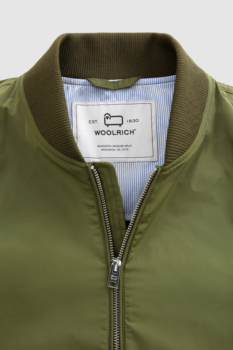 Dark Green Woolrich City Light Bomber Men's Jackets | 3769452-HG