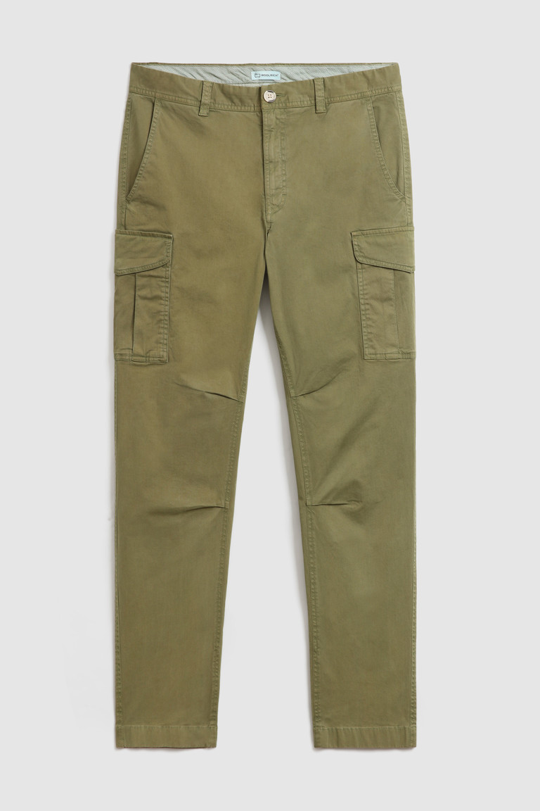 Dark Green Woolrich Garment-Dyed Cargo Men's Pants | 3746820-CU