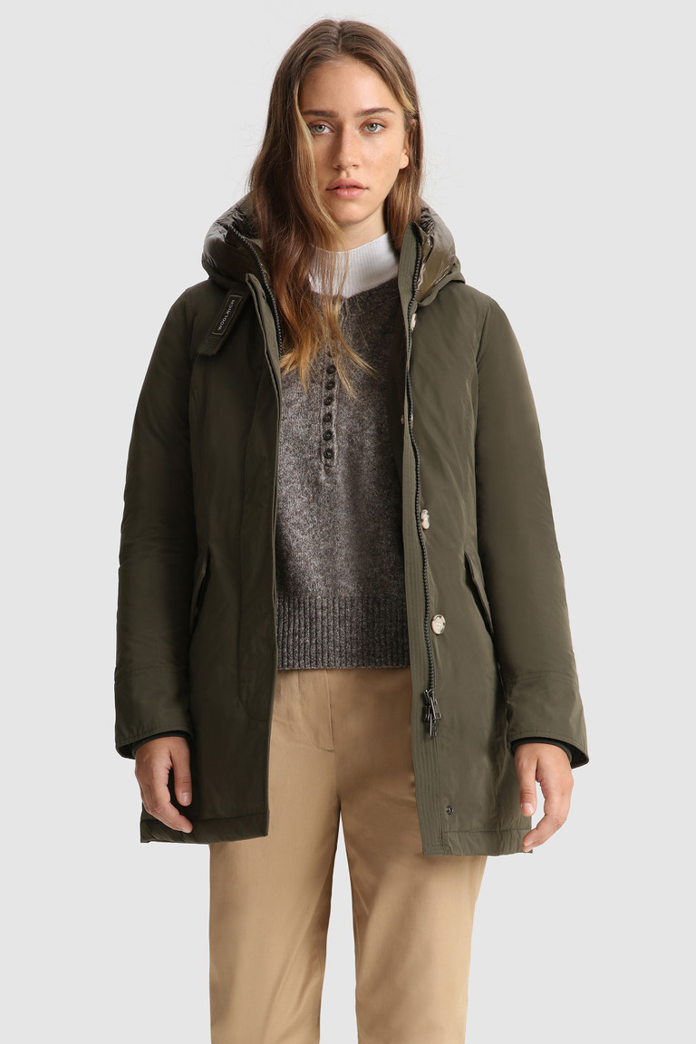 Dark Green Woolrich Luxury Arctic Women\'s Parka Jackets | 4172803-GY