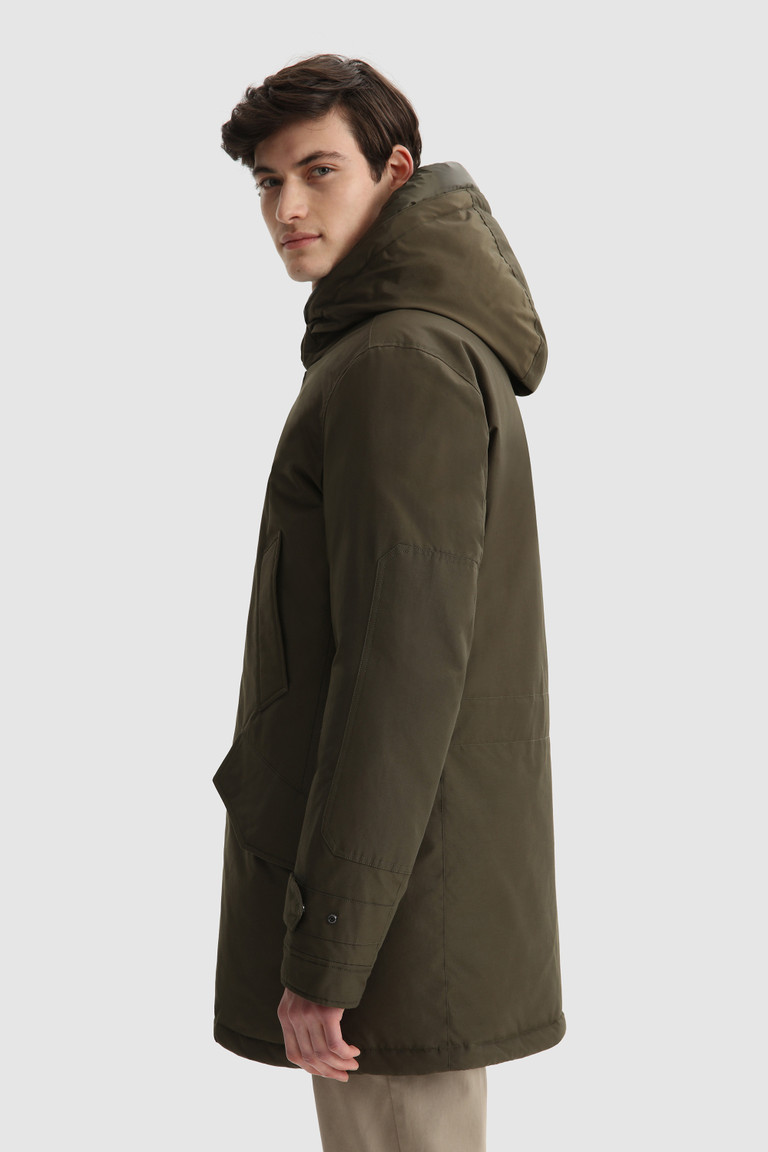 Dark Green Woolrich Polar With High Collar Men's Parka Jackets | 8321590-PN