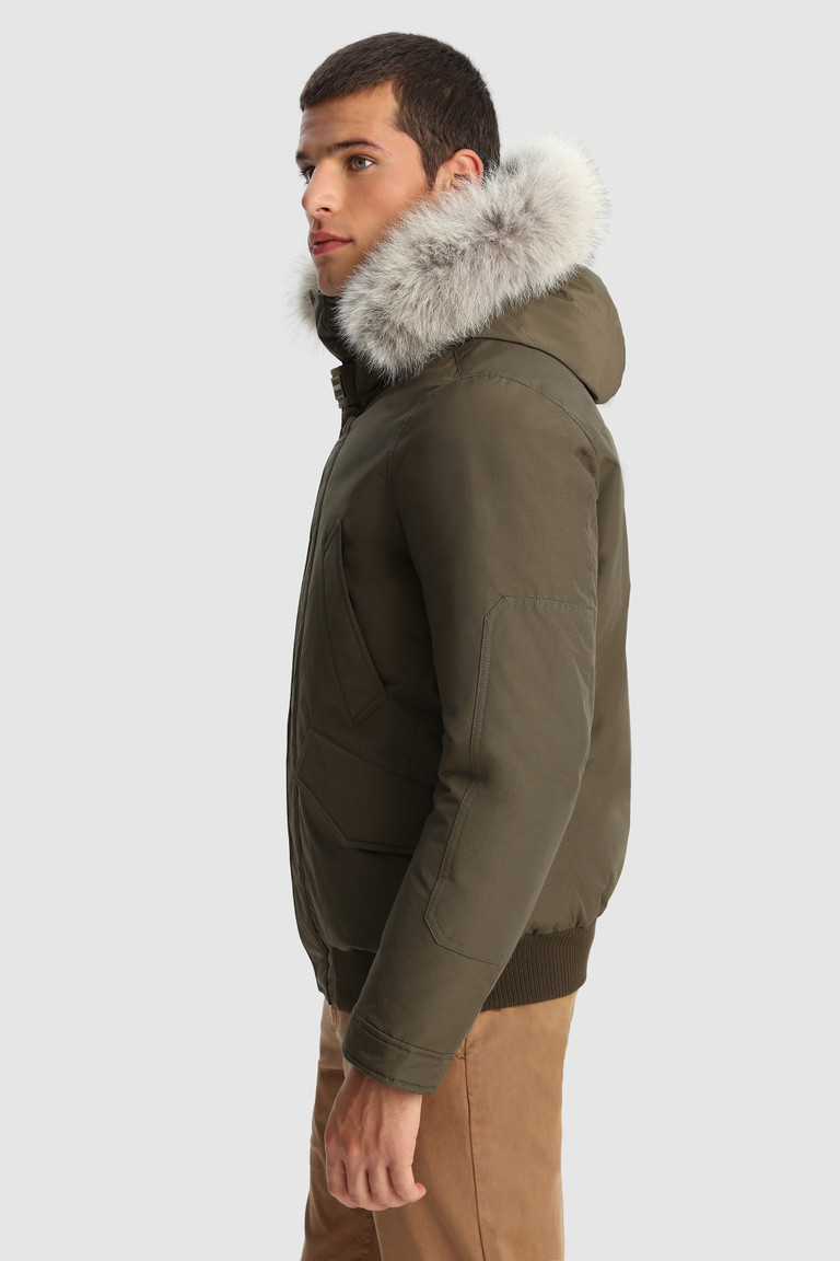 Dark Green Woolrich Polar With Removable Fur Men's Jackets | 3102694-KH