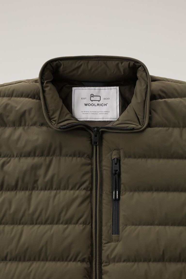 Dark Green Woolrich Stretch Nylon Sundance Down Men's Down Jackets | 4013952-KG