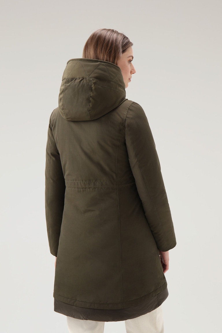 Dark Green Woolrich Weoka In Soft Ottoman Fabric Women's Parka Jackets | 4785236-VB