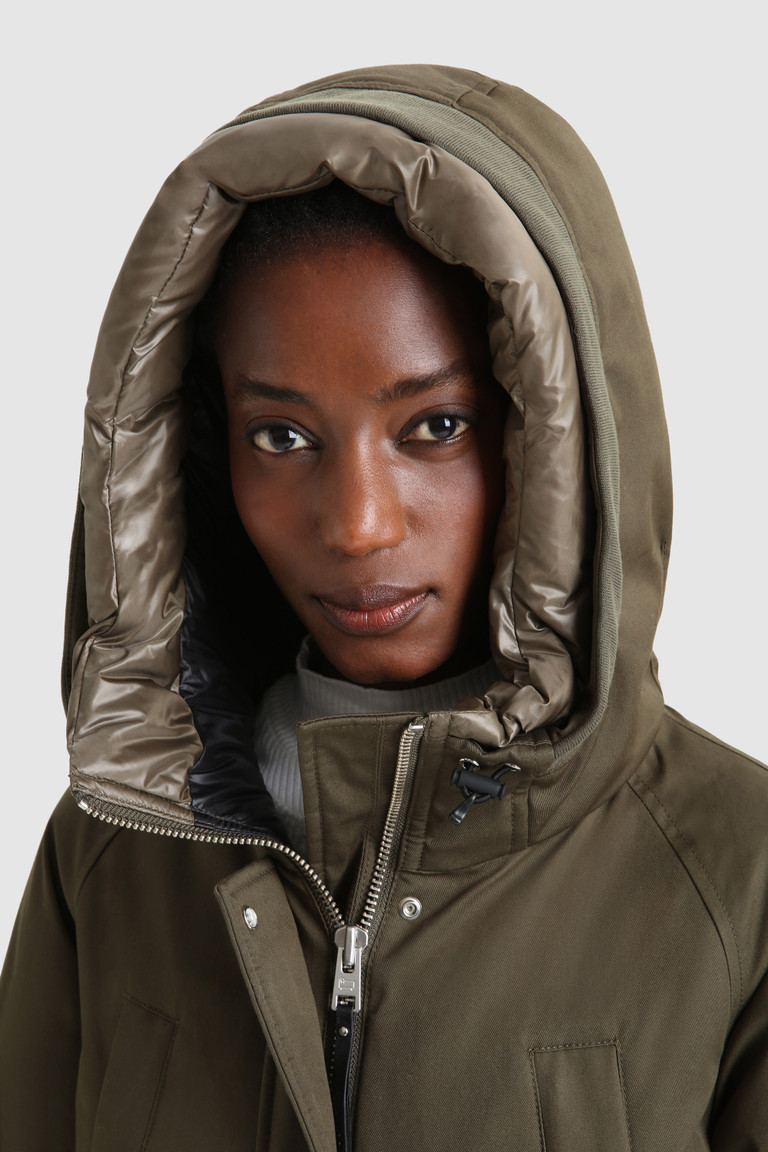 Dark Green Woolrich Yetna Long Women's Parka Jackets | 8412609-WP