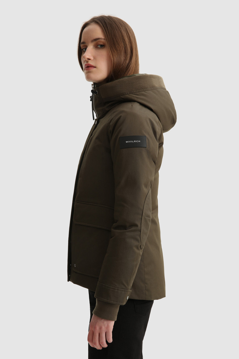 Dark Green Woolrich Yetna With Adjustable Drawstring Women's Parka Jackets | 2548907-LV