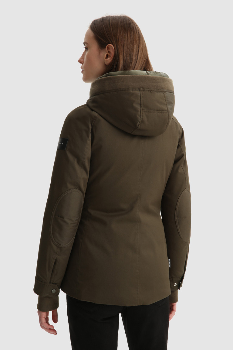 Dark Green Woolrich Yetna With Adjustable Drawstring Women's Parka Jackets | 2548907-LV