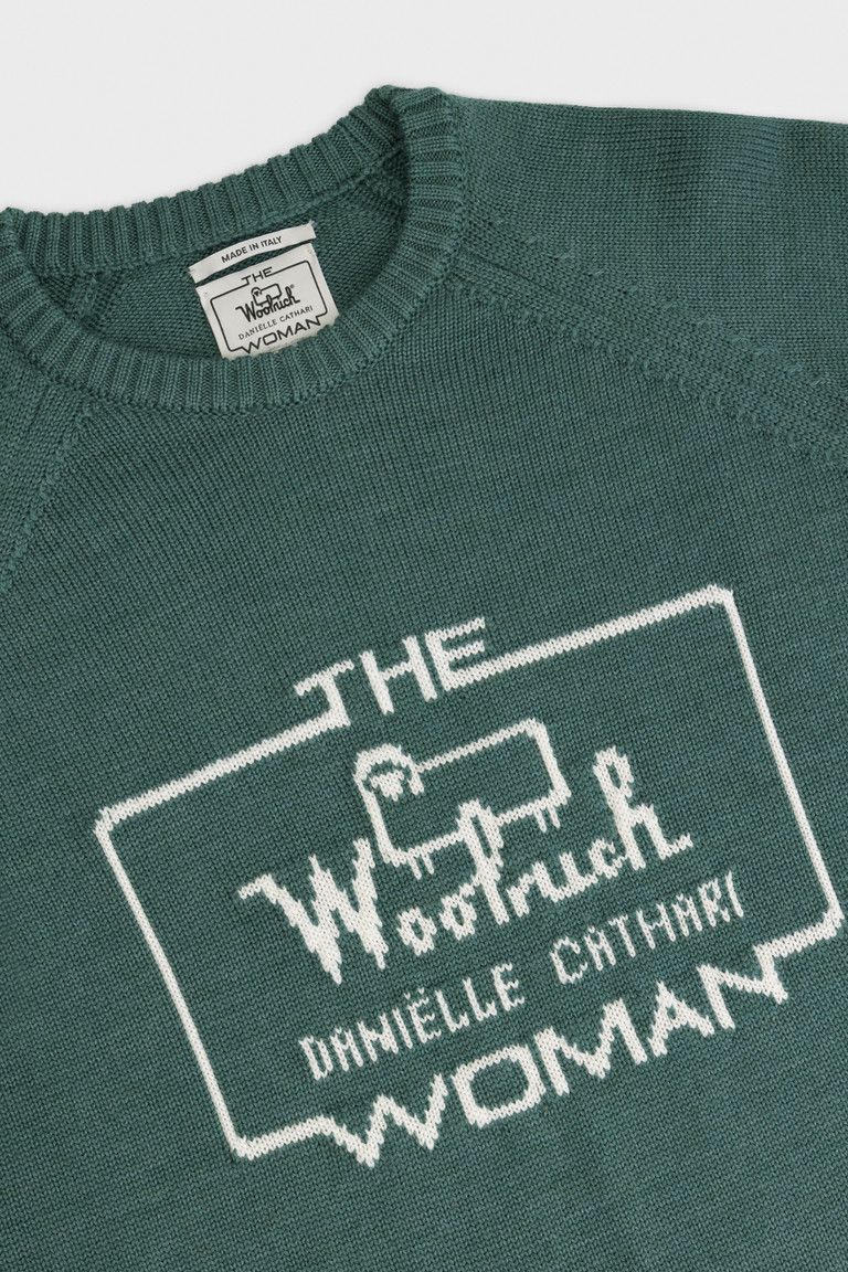 Deep Green Woolrich Merino Crewneck - Daniëlle Cathari / Women's Sweaters | 2864073-WV