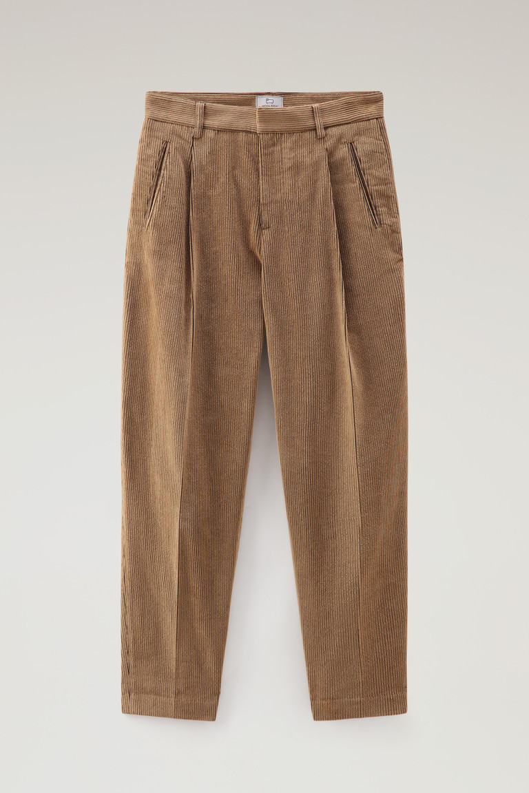 Gold Khaki Woolrich Soft Corduroy Pleated Women's Pants | 5412073-RP