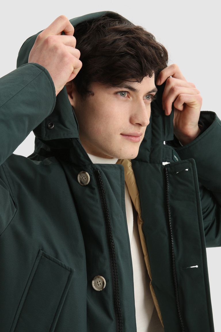 Green Woolrich Arctic In Ramar With Detachable Fur Trim Men's Parka Jackets | 4230169-QZ