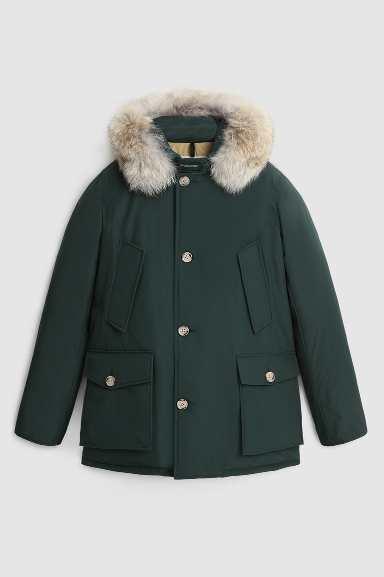 Green Woolrich Arctic In Ramar With Detachable Fur Trim Men's Parka Jackets | 4230169-QZ