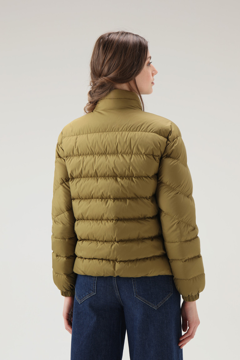 Green Woolrich Ellis Microfiber Down Women's Down Jackets | 8021654-XA