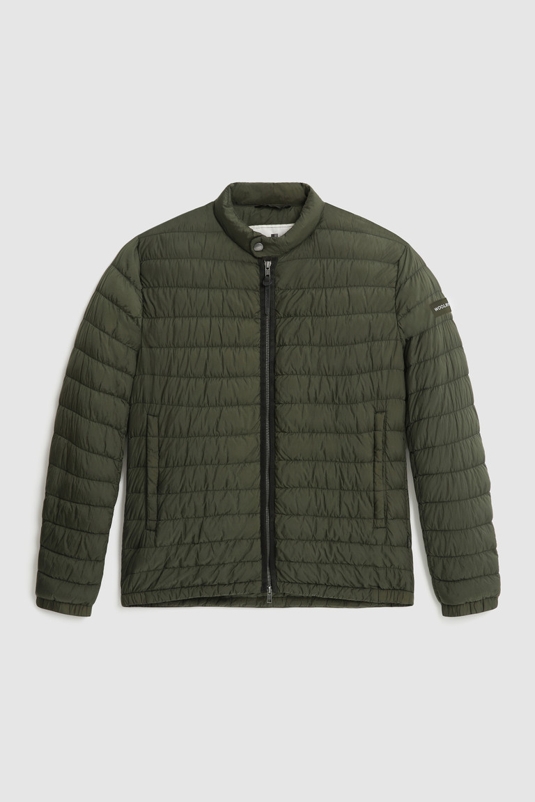 Green Woolrich Garment-Dyed Sundance Quilted Men's Down Jackets | 9138240-HT