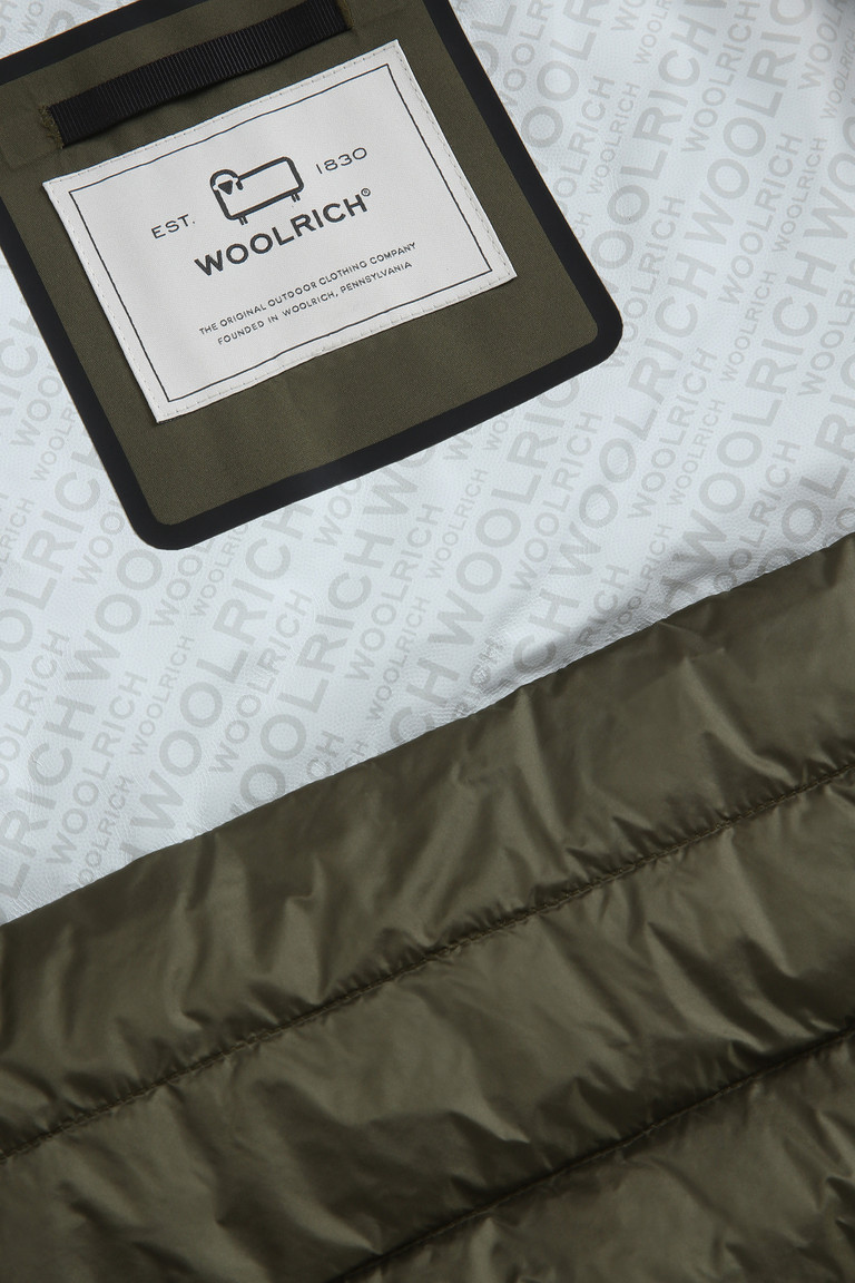 Green Woolrich Pacific Waterproof Padded Men's Vest | 9476350-AD