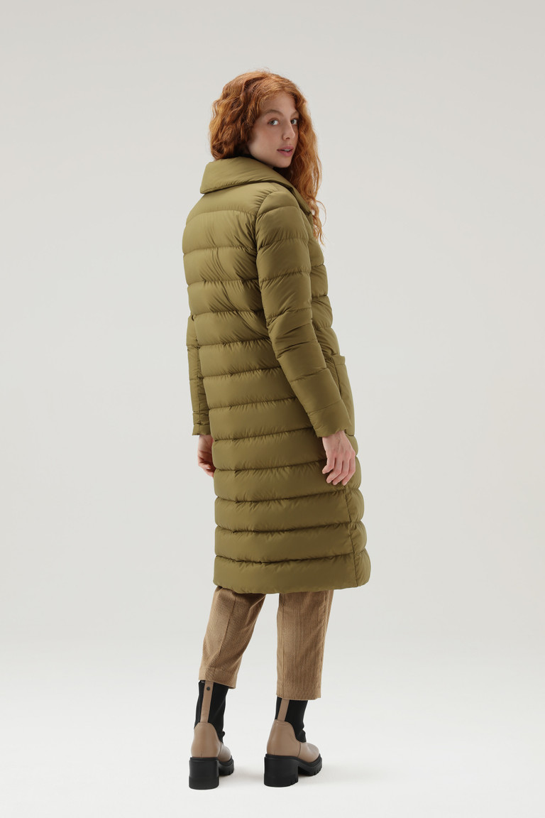 Green Woolrich Quilted Ellis Microfiber Women's Coats | 8153076-XF