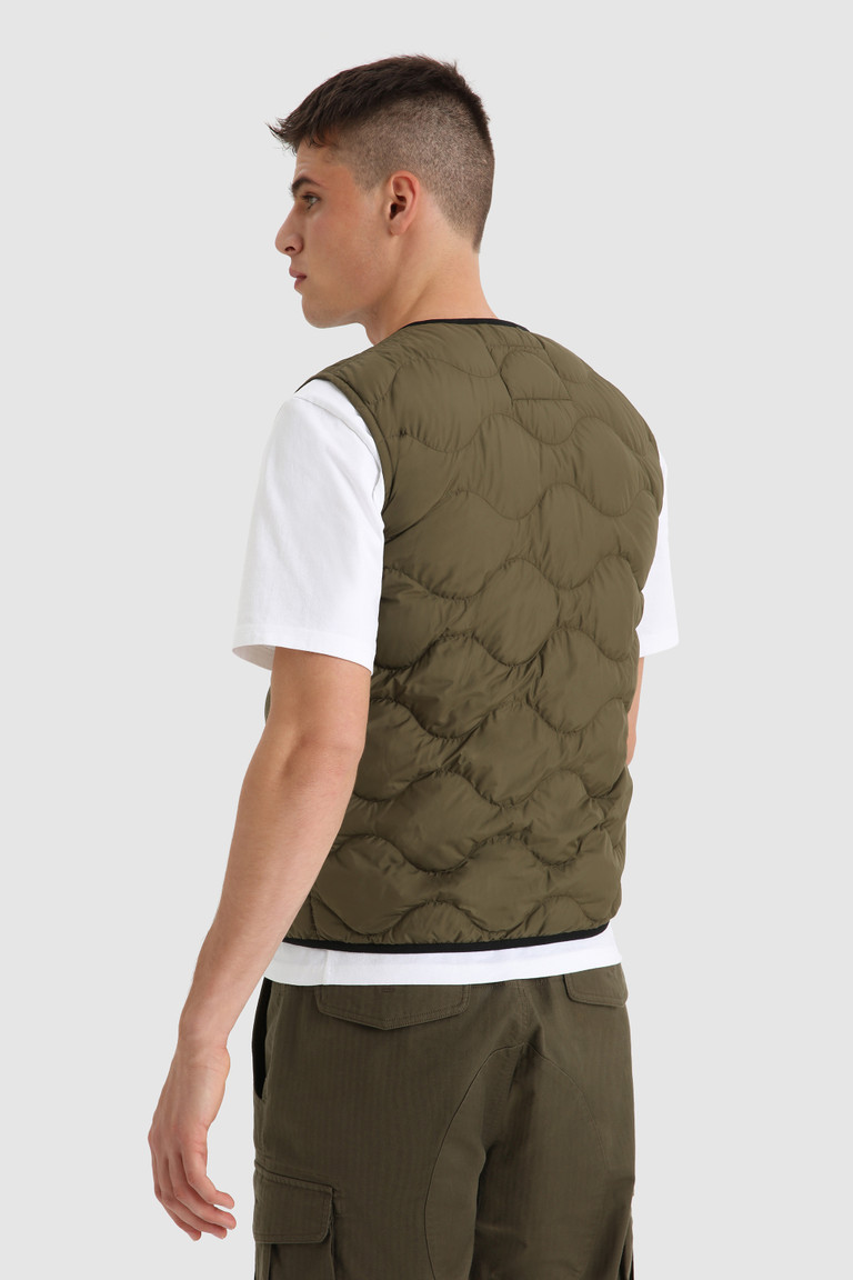 Green Woolrich Sierra Quilted Men's Vest | 3605428-XQ