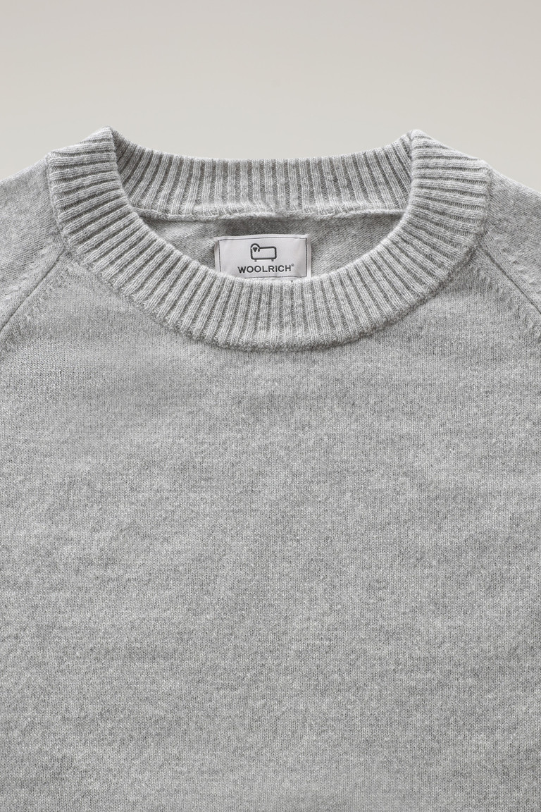 Grey Woolrich Cashmere And Wool Blend Crewneck Women\'s Sweaters | 0815632-SU