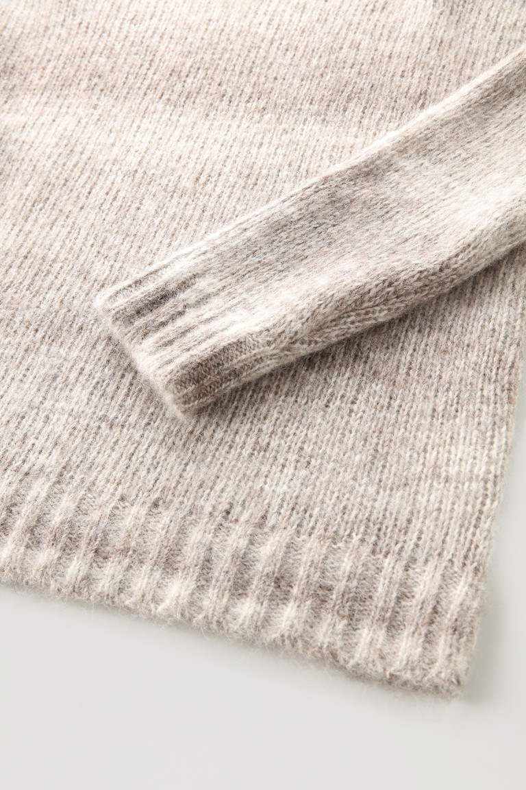 Grey Woolrich Dégradé Turtleneck In Alpaca Wool And Cotton Blend Women's Sweaters | 0674185-ZK