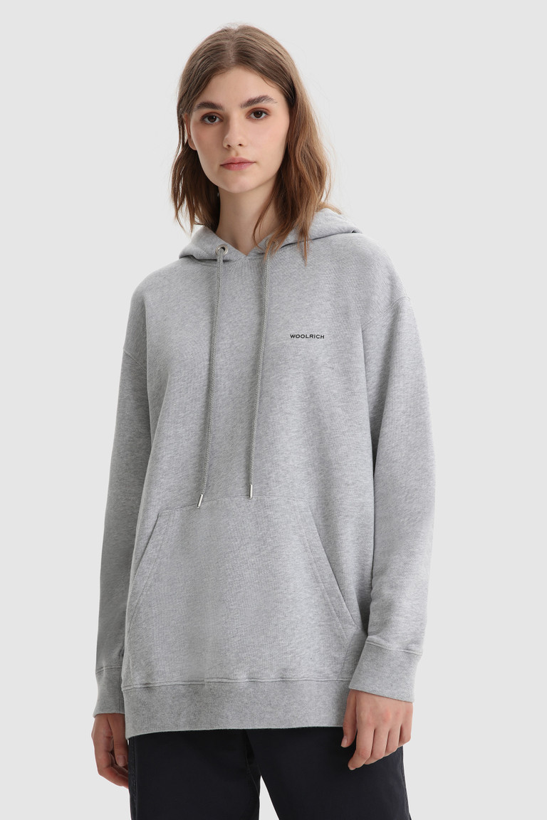 Grey Woolrich Horse Riding Hoodie Men's Sweatshirts | 5809471-ZB