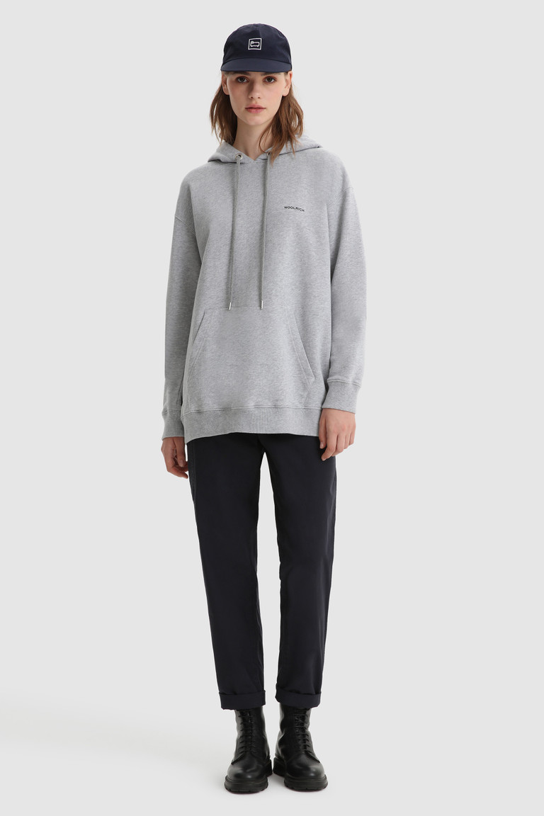 Grey Woolrich Horse Riding Hoodie Women's Sweatshirts | 8204716-ZK