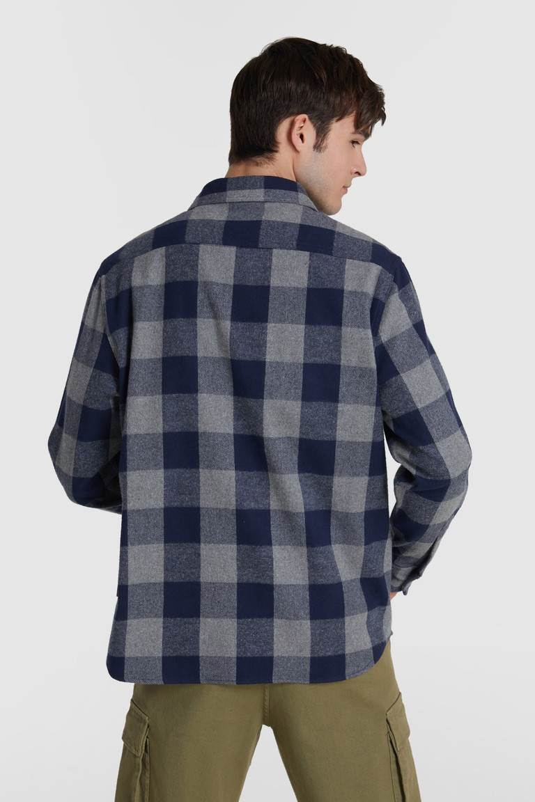 Grey Woolrich Oxbow With Buffalo Check Motif Men's Shirts | 0816574-VD