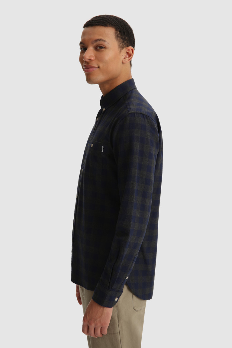 Grey Woolrich Traditional Cotton Flannel Men's Shirts | 3857961-IB