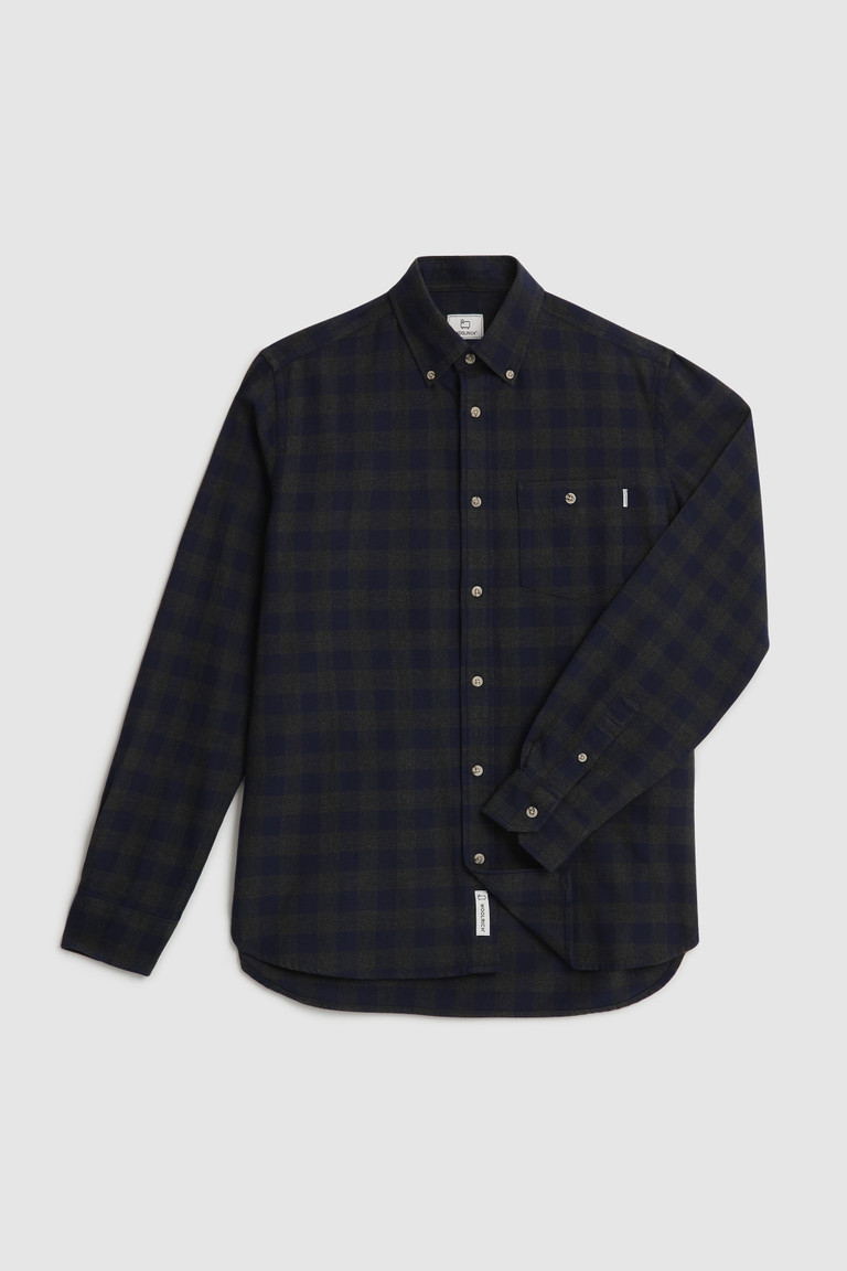 Grey Woolrich Traditional Cotton Flannel Men's Shirts | 3857961-IB