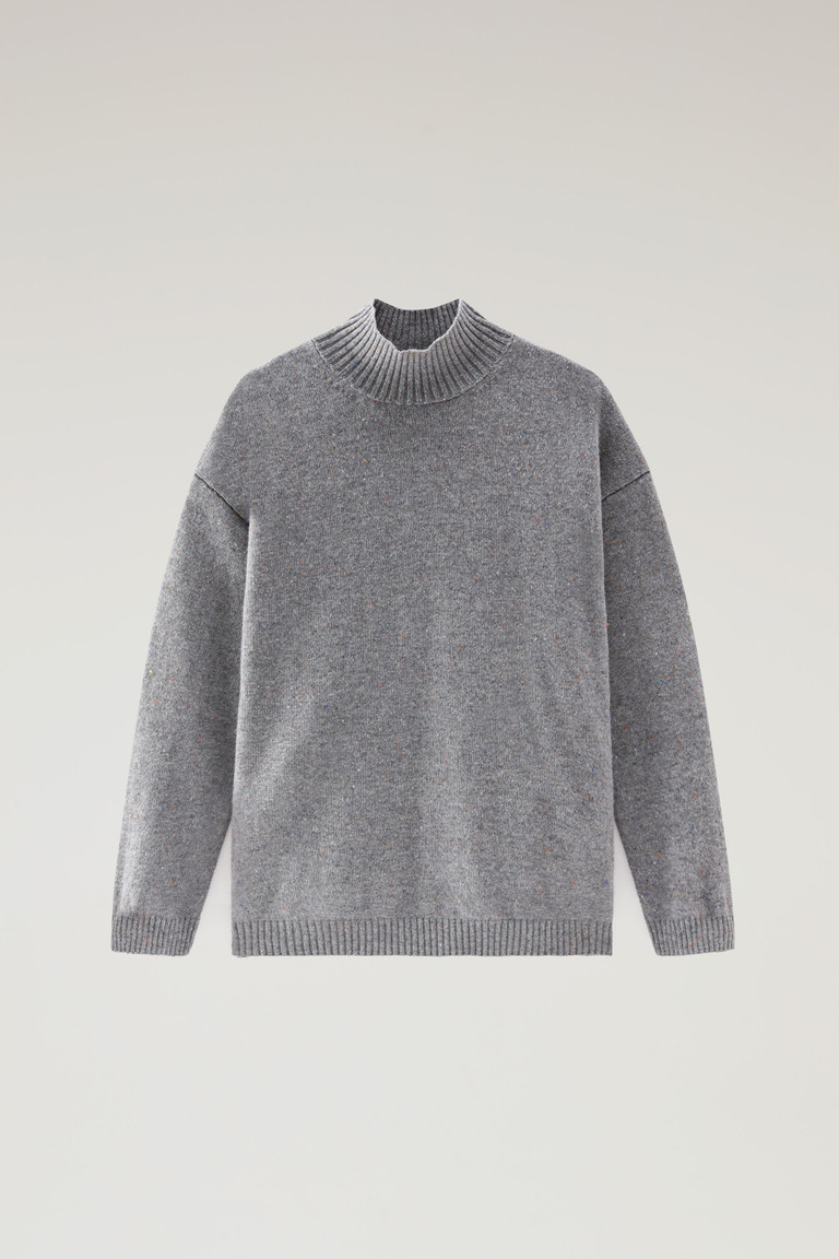 Grey Woolrich Virgin Wool Light Turtleneck Women's Sweaters | 3974056-ZT