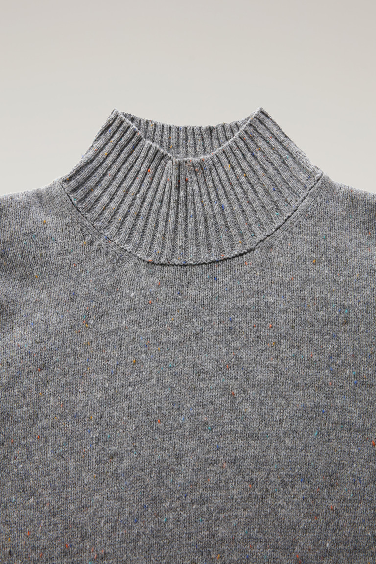 Grey Woolrich Virgin Wool Light Turtleneck Women's Sweaters | 3974056-ZT