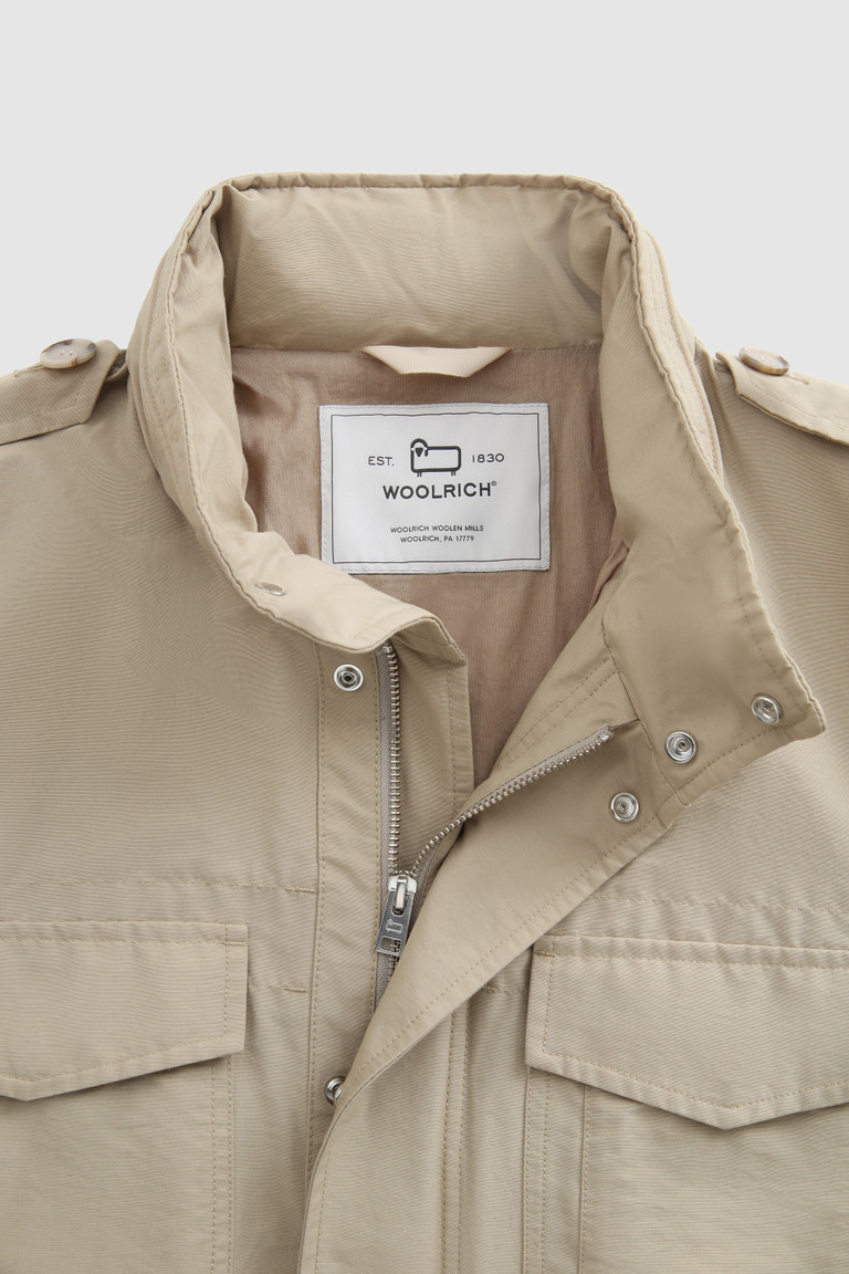 Khaki Woolrich Cruiser Field In Eco Ramar Fabric Men's Jackets | 0895423-TV