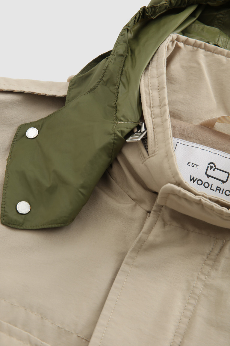 Khaki Woolrich Cruiser Field In Eco Ramar Fabric Men's Jackets | 0895423-TV