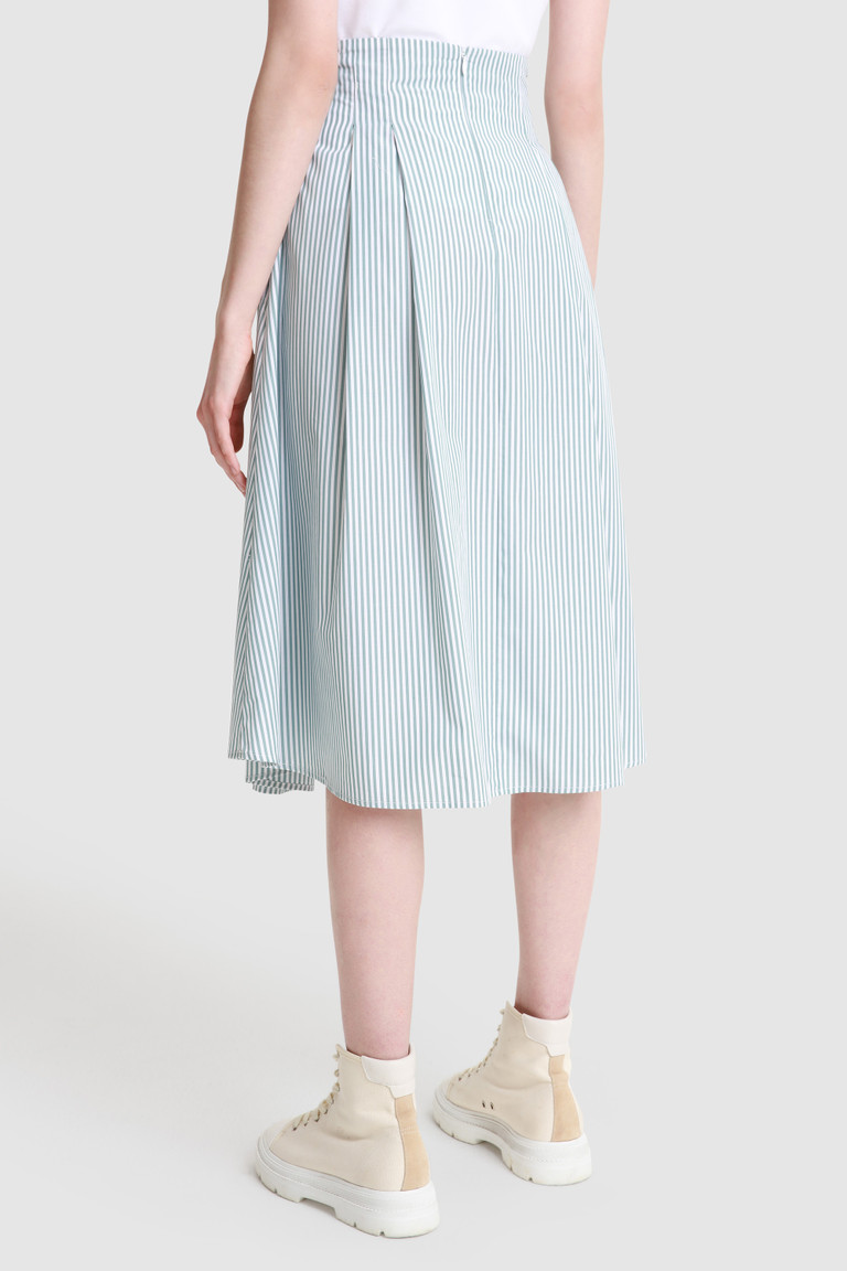 Light Azure Woolrich Cotton Poplin With Side Pockets Women's Dress | 2160394-XQ