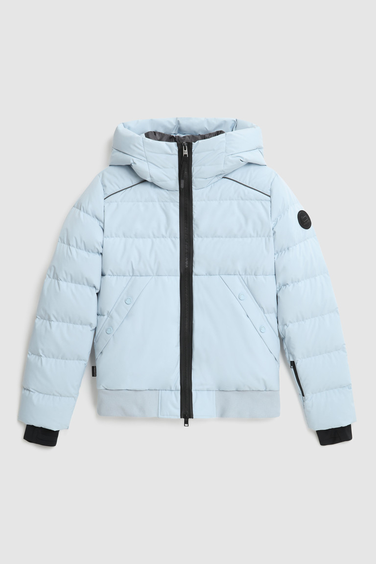 Light Azure Woolrich Gore-Tex Infinium Tacony Bomber Women's Jackets | 2068573-IC