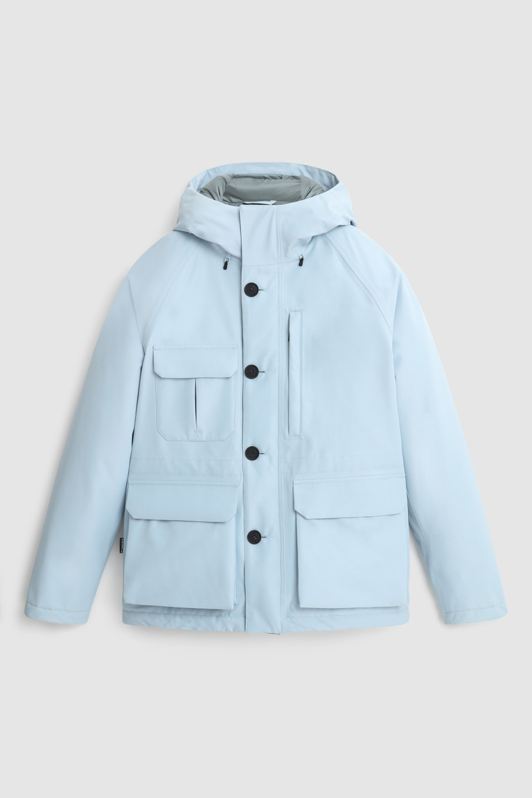 Light Azure Woolrich Gore-Tex Mountain Men's Jackets | 1853076-VB